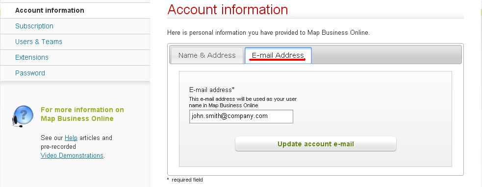 how to change your address online
