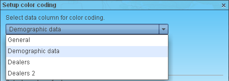 Setup color coding by demographics