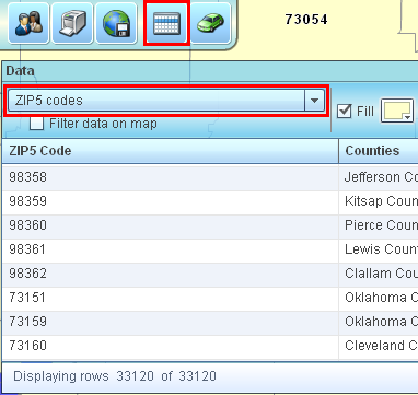 Search ZIP codes by city, county, or state
