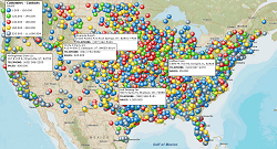 Plot Multiple Locations On Map Map Multiple Locations on a Map | MapBusinessOnline