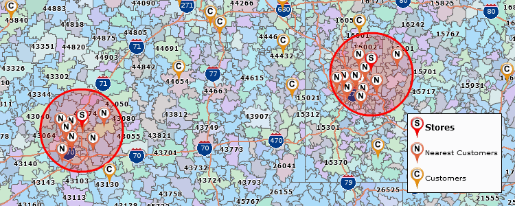 ZIP Code Mapping Software  Map by ZIP Code Tool