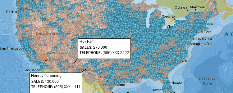 Map Multiple Locations on a Map | MapBusinessOnline