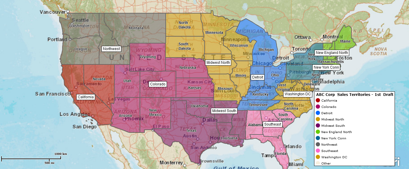 ABC Co Sales Territories 1st Draft