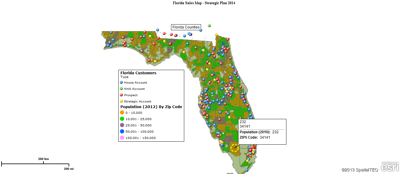 Florida Sales Map - Strategic Plan 2014