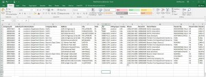 Sample Address Spreadsheet Ready for Import