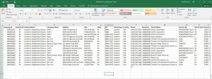 Sample Address Spreadsheet Ready for Import