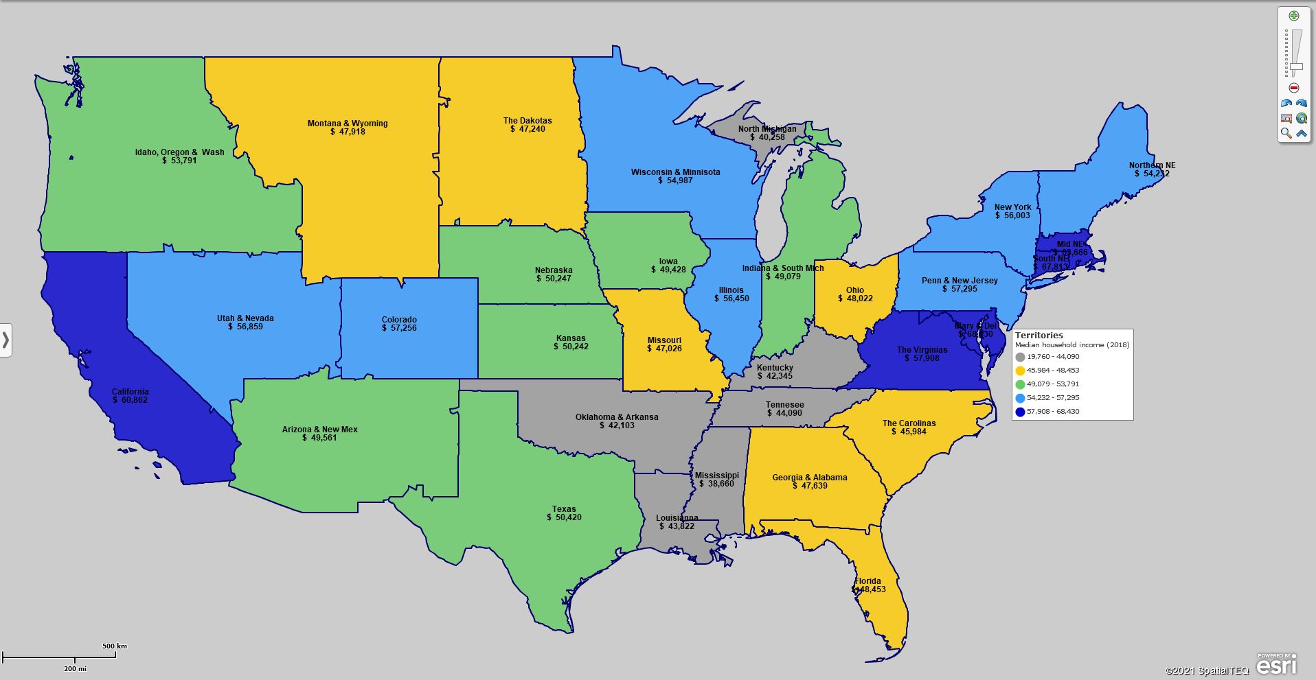 Territory Map Template