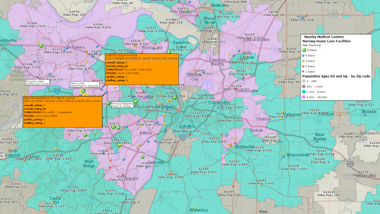 USA Elderly Care Map