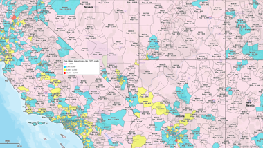 Compare Markets Using Demographics and Business Counts