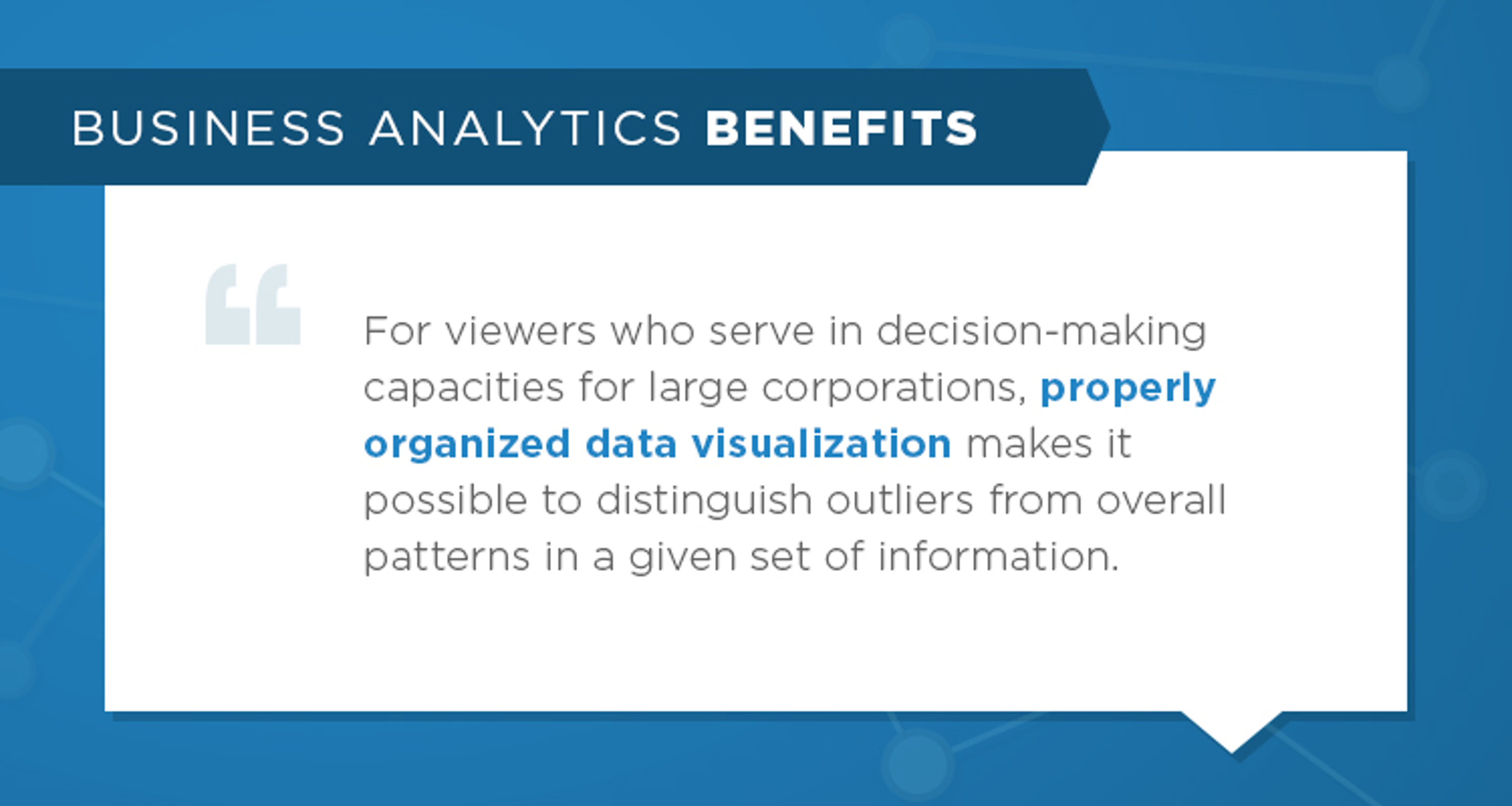 Business analytics benefits