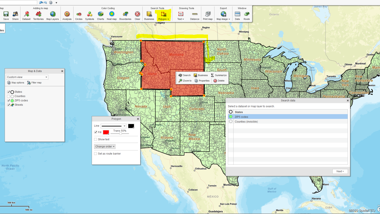 Draw an Area (Circle / Polygon / Freeform / Drive-Area)