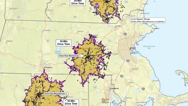 Multiple Drive-Time or Drive-Distance Territories at Once