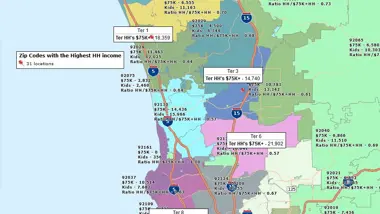Share Maps for Recruitment and Franchise Sales