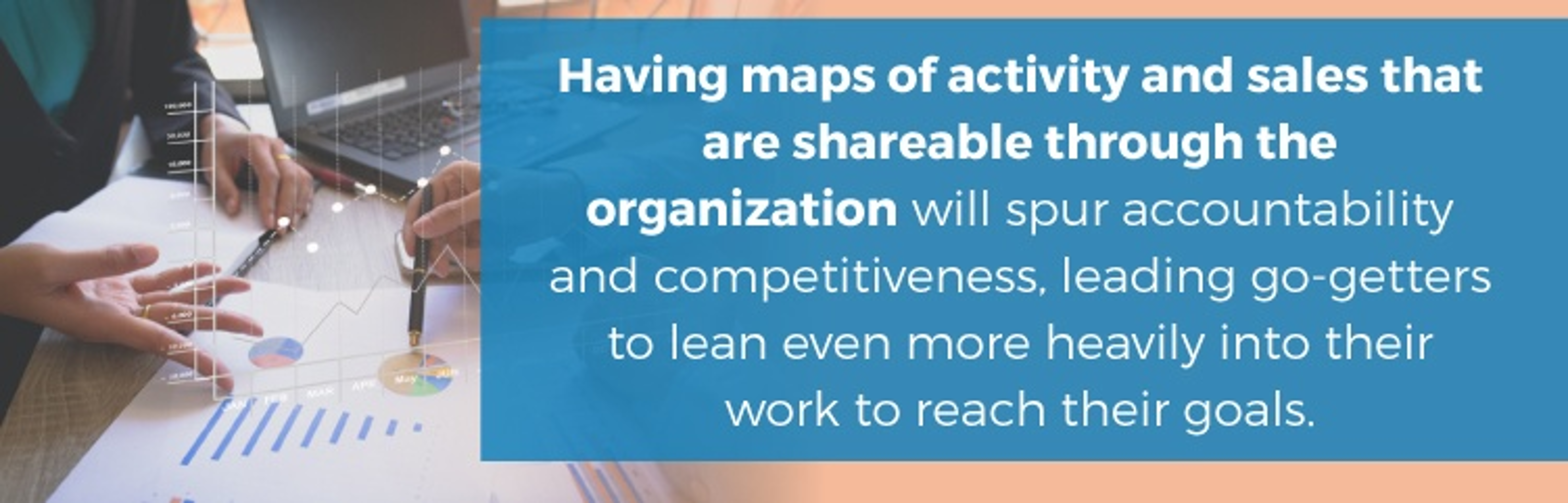 Having maps of activity and sales