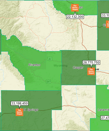 Finding the best location for a new DIY store
