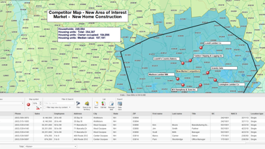 Use maps to create marketing campaigns