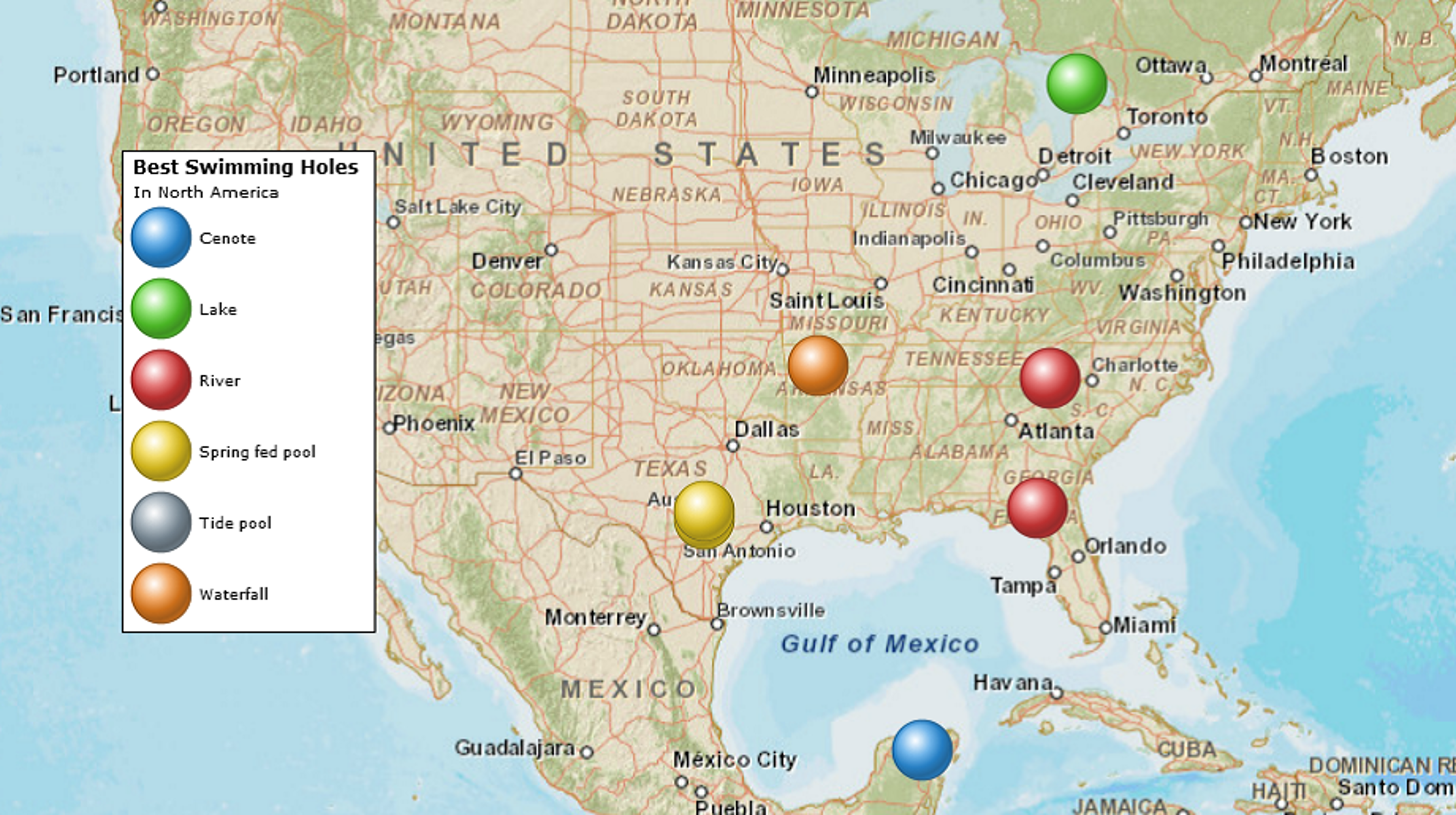 Best Swimming Holes in the US