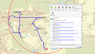 Plan customers visits with optimized routing