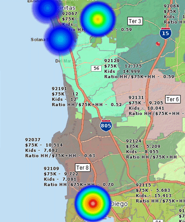 Warehousing insurance liability heat map