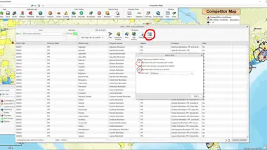 Search business data in full-featured tabular view