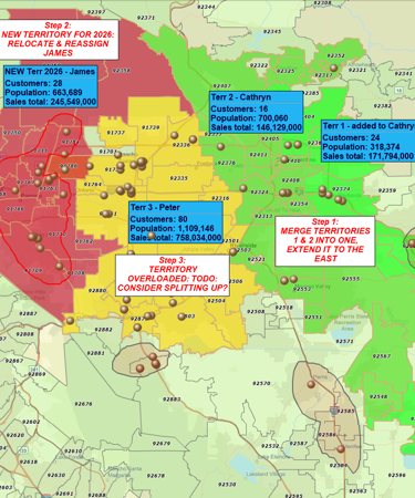 Map 3 – Growth Map (New Potential Markets and Whitespace)