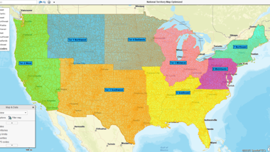 Color-code maps by ZIP code, county, or state