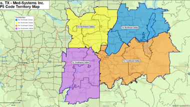 Design and visualize sales territories
