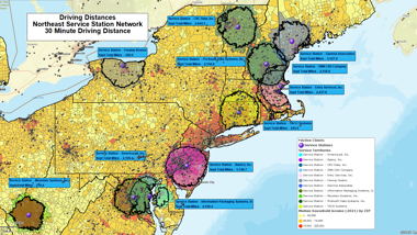 Share Interactive Drive-Time Maps