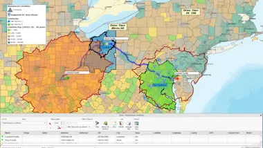 Share, Export and Print Sales Territories
