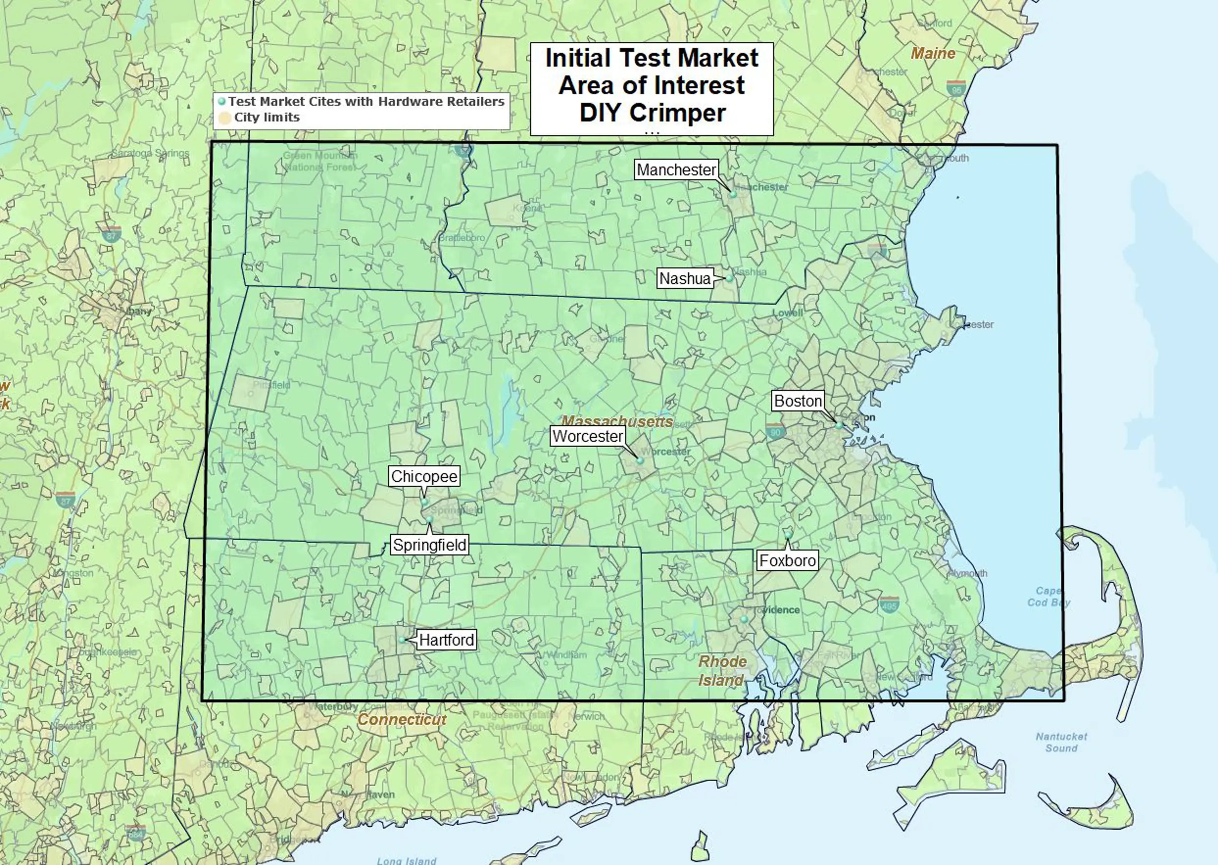 Initial area of interest map